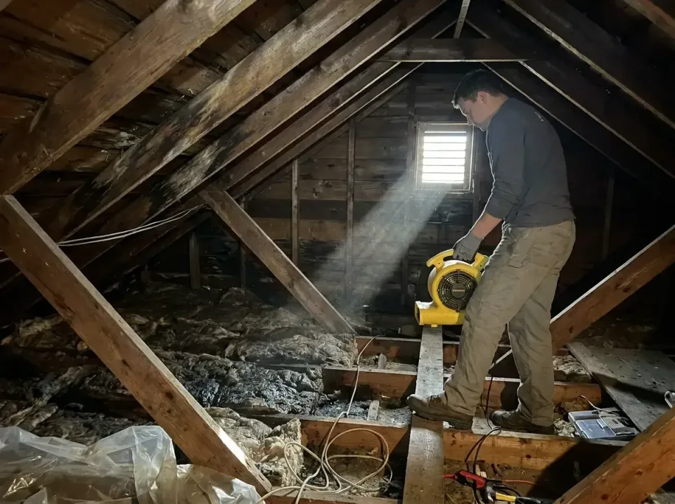 attic-water-damage-drying-proc-007 — frequently asked questions, Emergency Water Extraction & 24/7 Flood Response in Midway…